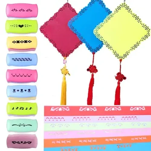 Nou Creativ Fancy Border Punch S Flower Design Embsing Poanson DIY Scrapbooking Handmade Bord Decorative Border Cutter
