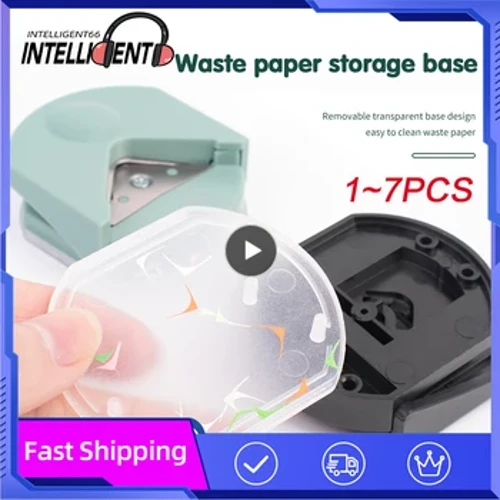 1 ~ 7 Pcs Corner Rounder R4 Corner Punch PVC Portabel Kertas Pemangkas Cutter Chamferer untuk Kartu Pemotong Foto Kerajinan Scrapbooking Alat