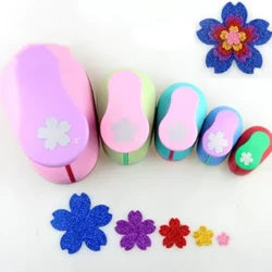 Miễn phí Vận Chuyển hoa Anh Đào hình thủ công đục lỗ giấy cắt xốp eva thêu Sò thiệp chúc mừng trang trí Sakura lỗ dùi
