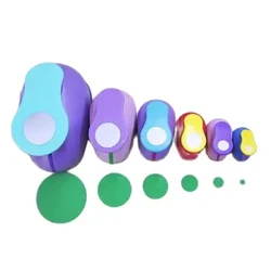 Circle Punch Paper Punchers DIY Prægestanser Scrapbooking Værktøj Papirskære Håndværk Hulpunch Runder Cutter Papir