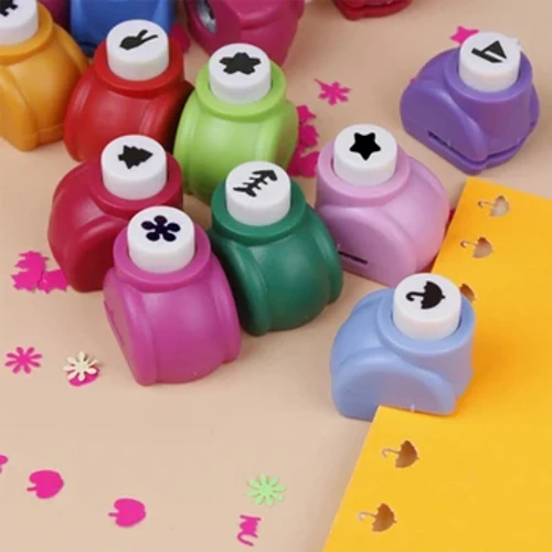 4PCS Mini Scrapbook Punches Handmade Cutter Card Craft Calico Printing DIY Flower Paper Craft Punch Hole Puncher Shape