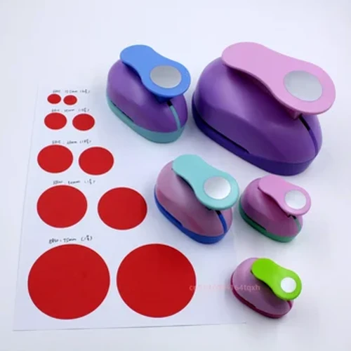 Circle Punch 9/16/25mm DIY Craft Hulpuncher Til Scrapbogsstansemaskine Børn Scrapbog Papirkutter Prægning Skarpere