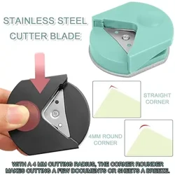 1/2/3 Góc Tròn R4 Bấm Góc Di Động Giấy Tông Đơ Cắt Cho Thẻ Cắt Ảnh Thủ Công DIY Thêu Sò dụng Cụ