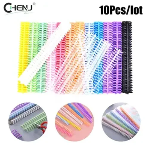 10 unids/set 30 zulo zirkulu eraztun hosto solteen paper-liburua Scrapbook albumen karpeta espiral A4 koadernoa koadernaketa klipak