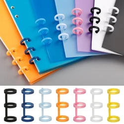 3 pz/multzo gozoki koloreko hosto solteen koaderno-koadernoa giltzadun espiral eraztunak ebakinen klipak album-karderak egutegia zirkulu-papergintza
