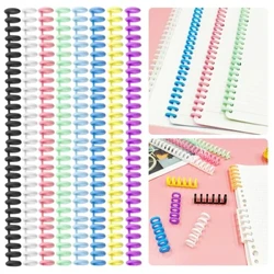 10 stk A4 A5 B5 Avtakbar spenne Løsbladsbindestripe 30-hulls rundhullsspole åpnings- og lukkering DIY plastbinder