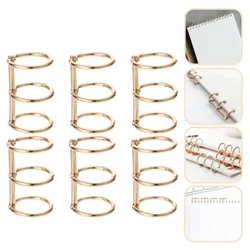 I-alloy Binder Book Ringles Izindandatho ze-DiY Notebook Clip (Igolide)