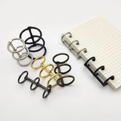 15/20/25/30mm 3 Modrwyau Clipiau Rhwymwr Llyfr Nodiadau Metal Leaf Ring Ring Spiral Binder Albwm Calendr DIY Cyflenwadau Swyddfa'r Ysgol