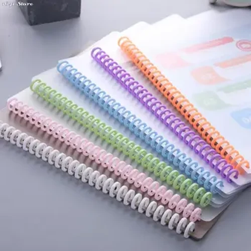10 Stéck 30 Lächer Kreeser Ring Loose-Leaf Pabeier Buch Scrapbook Album Binder Spiral A4 Notizblock Bind Clips 3.7*28.7CM