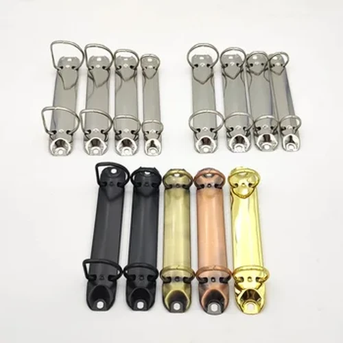 15-25mm 2 lỗ Máy tính xách tay Chất kết dính Vòng O&D Chất kết dính kim loại Màu vàng Bạc Thư mục tập tin Kẹp đóng sách xoắn ốc cho sổ lưu niệm Đồ dùng văn phòng