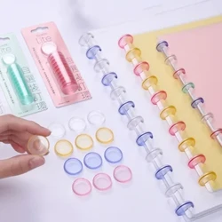 Mushroom Hole Binding Buckle 15/20mm Love Heart Discbound Discs Ring Angkop para sa Loose Leaf Notepad Planner Diary Book Business