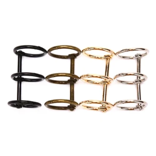 2Pcs 3 Rings Loose Leaf Metal Book Binder Ye-albhamu ye-Notebook Scrapbook Iziqeshana ze-Metal Ring Binder Ikhalenda Lendilinga Ihhovisi Lezinto Zokubhala