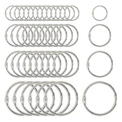 15/30pcs 20 - 88mm Metal Loose Leaf Book Binder Rings Albamu ya Kitabu chakavu Klipu za Ufundi Picha Albamu ya Kifungashio cha Metal Ring Office Supplies