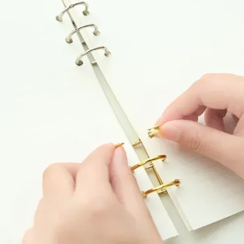 2pcs Metal Loose Leaf Notebook Binder Rings Albamu ya Kitabu chakavu Clip Craft Photo Albamu ya Kifungashio cha Kifungashio cha Kalenda ya Kalenda ya Dawati