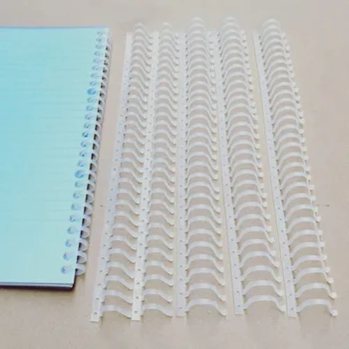 5 stk 30 hulls myk spole Løsbladsbindestrip A4 A5 B5 Notebook Transparent Løsbladsring Avtagbar innbindingsring plastklips