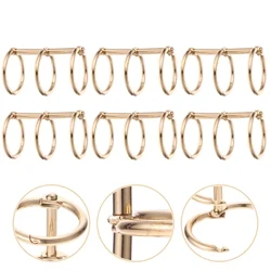 Hợp kim Binder Book Nhẫn Loose Leaf Binder Buckles DIY Notebook Clip Nhẫn (Vàng)