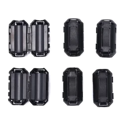 6Pcs 7mm Clip-Ar Cylch Ferrite Atalydd Sŵn Craidd Ar gyfer Cable Clip EMI RFI Hidlau Cydrannau Gweithredol Dropship