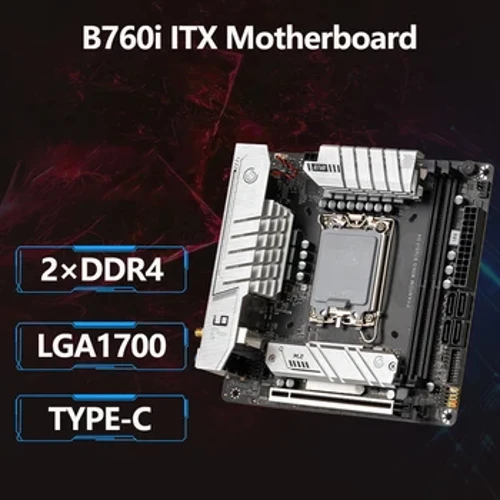 B760i ITX -emolevy LGA1700 DDR4 Gaming -tee-se-itse koottu tietokonesarja M.2 4.0WiFi5