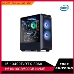 MXZ DIY PC Gaming I5 13400F grafik kartasi RTX3060/3070 16GB 1TB NVME kompyuter geymeri Kompyuterni sozlash uchun toʻliq