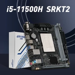 ERYING M-ITX DIY stolni set matičnih ploča s ugrađenim CPU kompletom Interposer Core i5 11500H SRKT2 6C12T DDR4 Gaming PC Računar