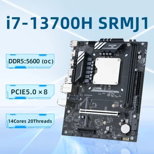 ERYING DIY Gaming PC เมนบอร์ดชุด Onboard Core CPU Interposer Kit i7 13700H i7-13700H 14C20T DDR5 RAM เดสก์ท็อปคอมพิวเตอร์