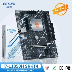 ERYING M-ATX DIY Gaming PC Bundkort med indbygget 11th Core Interpose Kit i7 11850H 2,5GHz 8C16T 24MB computersamlingssæt