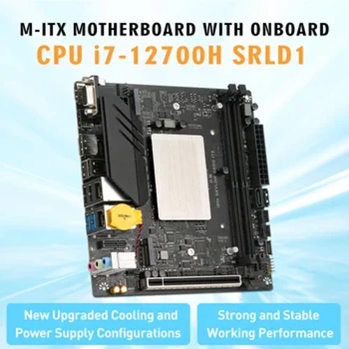 ERYING M-ITX DIY Masaüstü Anakart Seti Yerleşik CPU Çekirdek Interpose Kiti i7 12700H 14C20T DDR4 RAM B660i Oyun PC Bilgisayar