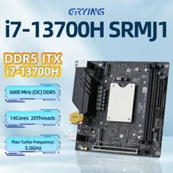 ERYING DIY ITX Masaüstü Anakart Seti Yerleşik Çekirdek CPU Interposer Kiti i7 13700H i7-13700H 14C20T DDR5 Oyun PC Bilgisayarı