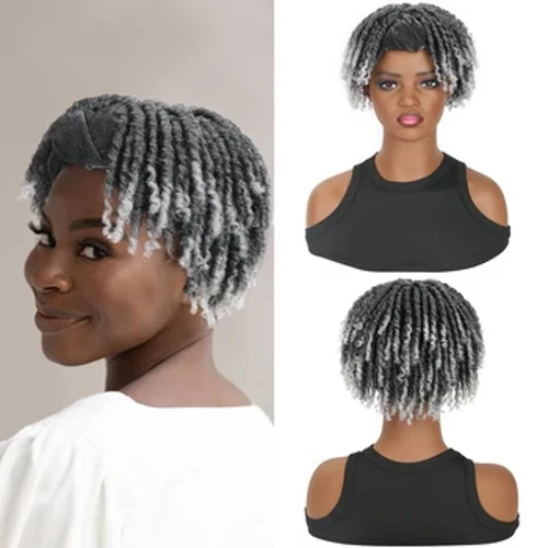 I-Belle Show Synthetic Dreadlock Hair Topper Elastic Drawstring Top With Scarf Izingcezu Zezinwele Ezimfushane Ezingu-6 Intshi Zabesifazane