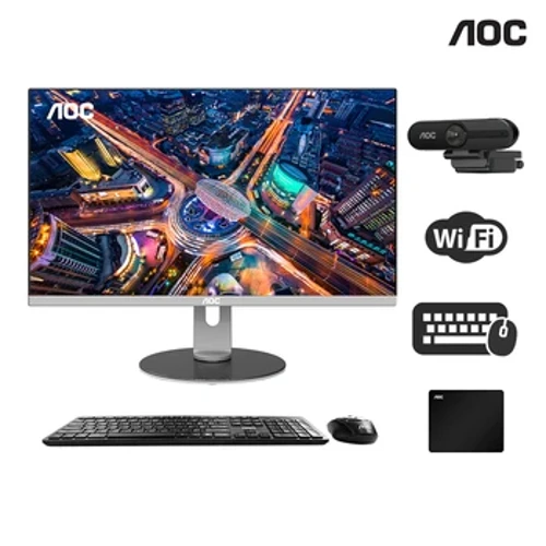 AOC alt-i-en computer 27-tommer 5700U Desktop Gaming Justering AIO Hjemmekontor spil Computer Desktops 5700U+16G+512G