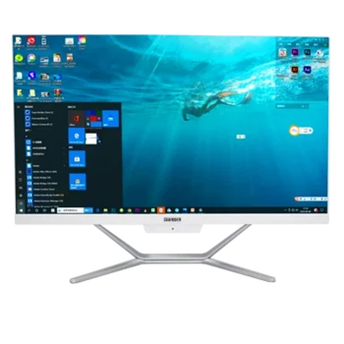 Ordinateur de bureau Quad Core Intel i7 8565U tout-en-un PC de jeu 24 pouces 1920*1080 moniteur DDR4 m.2 SSD Windows 10 bureau utilisant