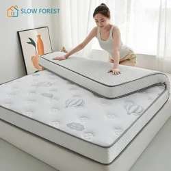 Colchão de látex bordado de malha nova classe A com espuma de memória e suporte de alta densidade para um tapete confortável de tatami para dormir
