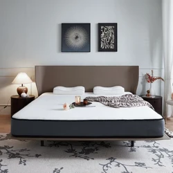 Queen Madrass 8 Tommer, pute topp Cool Gel Memory Foam Hybrid Madrass Innkapslede spoler Innerfjær for ryggsmerter, Medium