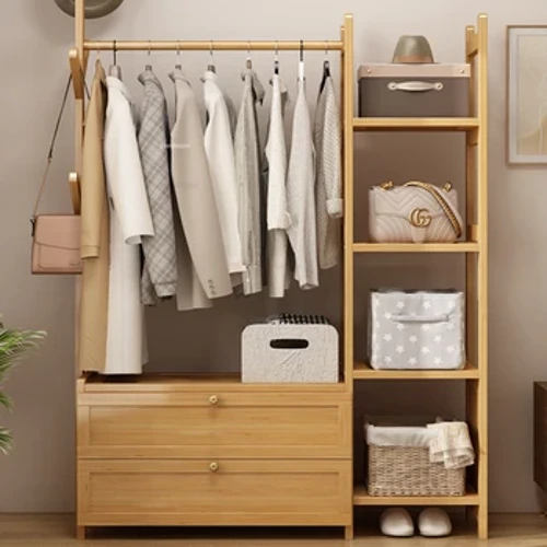Sàn Gỗ Tủ Quần Áo Phòng Ngủ Hiện Đại Nội Thất Bảo Quản Tủ Đồ Nhà Mở Tủ Quần Áo Giá Treo Quần Áo Có Ngăn Kéo