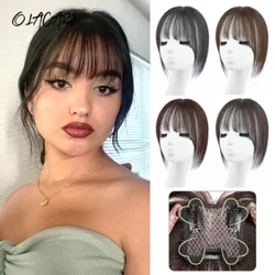 OLA 3D Air Bangs Συνθετικό κλιπ-σε κτυπήματα Extension Fake Fringe Natural False Bang Topper Hairpiece Invisible Course Bang