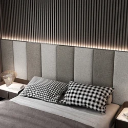 Dày Tự Dính Đầu Túi Mềm Chống Va Chạm Tất Nam 3D Stereo Dán Phòng Ngủ Tete De Sáng Cabecero Trang Trí Tường