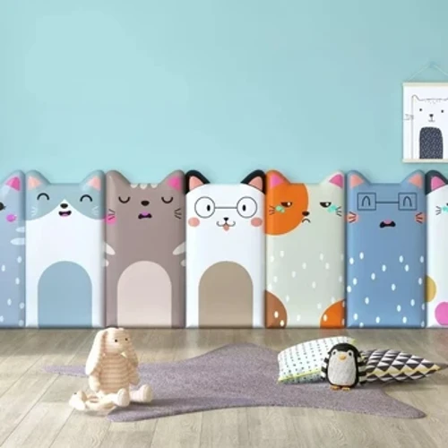 Phong Cách Hoạt Hình Tatami Nền Tường Tựa Lưng Gói Mềm Tường Đầu Giường Tự Dính Đầu Giường Mềm Phòng Chống Va Chạm
