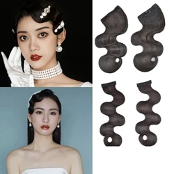 PER Acconciatura vintage Cheongsam Spinta a mano Ripple Falso Frangia Repubblica di Cina Stile Notte Shanghai Parrucca Pezzo Testa d'onda antica