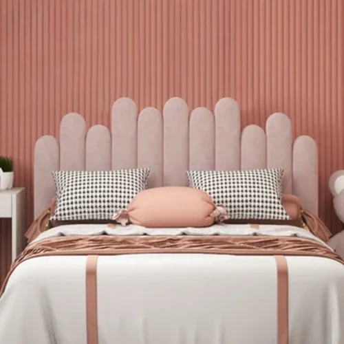Modern Kannerzëmmer Headboards Anti-Kollisioun Headrest Bett Surround Selbstklebend Stoff Wandsticker Cabecero cama 135