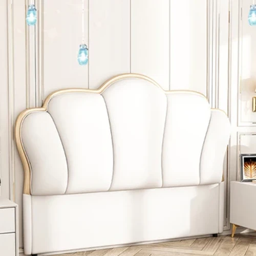 Çift kişilik yatak için modern lüks deri başlık High-end çocuk veya yetişkin yatak odası mobilyası Minimalist ahşap başlıklar