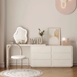 Vanity Sticker Wit Dressoir Vrouwen Make Up Kaptafel Cover Kast Nordic Koffie Comodas Con Cajones Woonkamer Meubels