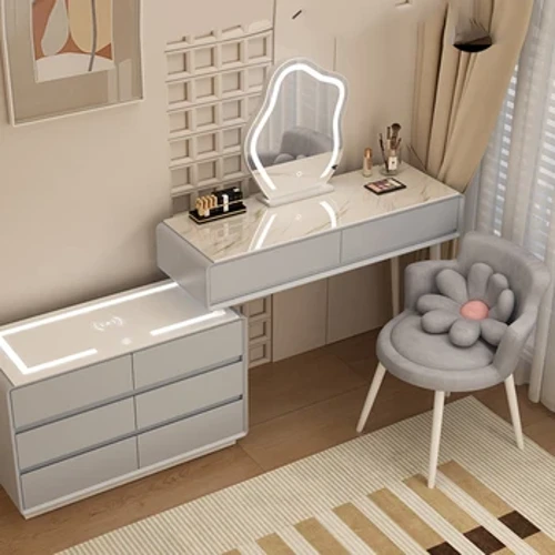Full Length Dressing Table Modern Storage Bedroom Set Makeup Vanity Dresser Mirrors Nightstands Penteadeira Bedroom Furnitures