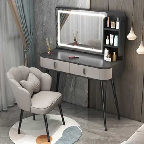 Luxury Dresser Bedroom Modern Simple Net Red Mirror Makeup Table Maliit na Bedside Storage Cabinet Book Table Integration