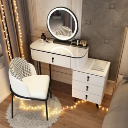 Phụ Nữ Trắng Tủ Phòng Ngủ Cao Cấp Tiết Kiệm Không Gian Miễn Phí Vận Chuyển Tủ Trang Điểm Lưu Trữ Tocador Con Espejo Trang Trí Nội Thất