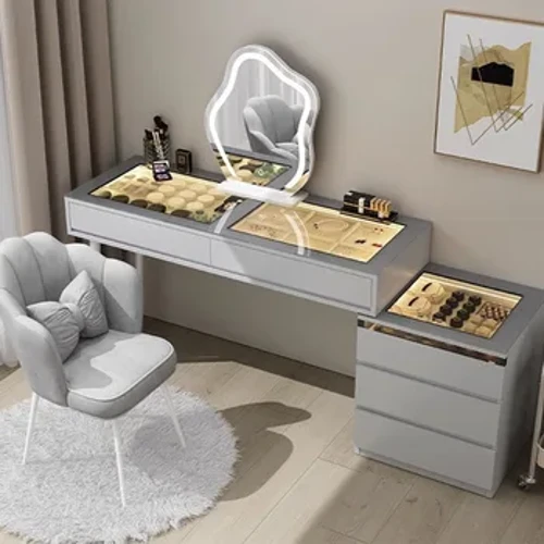 Kumode Guļamistaba tualetes galds Atvilktnes Spoguļi Skapji Grims Galds Uzglabāšana Tocador De Maquillaje Mueble Con Espejo Mēbeles