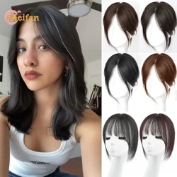 Meifan Topper Bộ Tóc Giả Tổng Hợp Kẹp Trong Bằng Nối Dài Phần Giữa Giả Nổ Viền Vô Hình Clourse Bộ Tóc Giả Dành Cho Nữ
