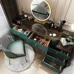 Đèn Nhà Cao Cấp Tủ Bắc Âu Gương LED Vanity Bàn Trang Điểm Tủ Bảo Quản Hiện Đại Bàn Trang Điểm Cho Nội Thất Phòng Ngủ C