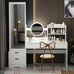 Nữ Đảng Tủ Áo Gương Trắng Gương Toàn Thân Tủ Trang Điểm Phòng Khách Phòng Ngủ Tocador Maquillaje Vật Dụng Gia Đình