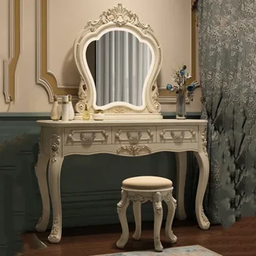 Vipodozi vya Mavazi ya kifahari Kando ya kitanda cha Vanity Bafu ya Nordic Bafuni ya Kudumu ya Kuandaa Vyoo Vito vya Kujitia Penteadeira Furniture HDH