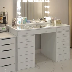 Commode à vent à 13 tiroirs, simple et moderne, table de maquillage de luxe, légère, pour chambre à coucher, 1.2/1.4/1.8m